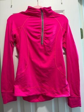 Victoria's Secret Hot Pink Quarter Zip small